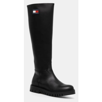 μπότες tommy jeans tjw long shaft boot