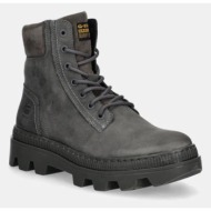  παπούτσια nubuck g-star raw noxer χρώμα: γκρι, gr223020am