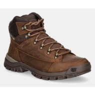  δερμάτινα παπούτσια caterpillar threshold hiker wp χρώμα: καφέ, p725960