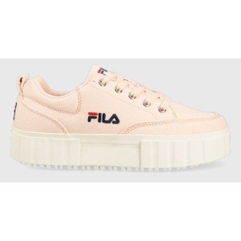 πάνινα παπούτσια fila sandblast χρώμα