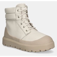  δερμάτινες μπότες πεζοπορίας ugg neumel high weather hybrid χρώμα: μπεζ, 1158208-bhtp