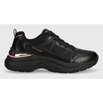 αθλητικά skechers hazel χρώμα μαύρο