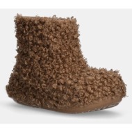  μποτάκια crocs crush doodle fur boot χρώμα: μπεζ, 210757