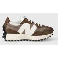  αθλητικά new balance u327lg χρώμα: καφέ f30