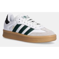  δερμάτινα αθλητικά παπούτσια adidas originals samba xlg χρώμα: άσπρο, ie9181