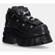  δερμάτινα αθλητικά παπούτσια new rock negro + nomada negro + tower negro lateral e-14 χρώμα: μαύρο, 