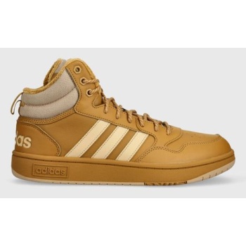 αθλητικά adidas hoops χρώμα καφέ