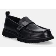  μοκασίνια calvin klein jeans eva apron loafer hdw χρώμα: μαύρο, ym0ym01252