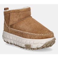  μπότες χιονιού σουέτ ugg venture daze ultra mini χρώμα: καφέ, 1164730-che