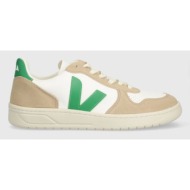  δερμάτινα αθλητικά παπούτσια veja v-10 χρώμα: άσπρο vx0503146a