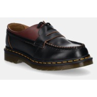  δερμάτινα μοκασίνια mm6 maison margiela mm6 maison margiela x dr. martens χρώμα: μπορντό, s66wr0029.