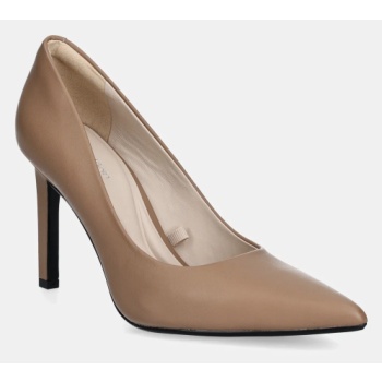 δερμάτινες γόβες calvin klein heel pump