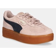  σουέτ αθλητικά παπούτσια puma palermo elevata wns χρώμα: ροζ, 399348