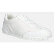  αθλητικά calvin klein jeans low profile runner cm χρώμα: άσπρο, ym0ym01191