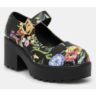  γοβάκια koi footwear tira mary 
janes ‘floral 
edition’ χρώμα: μαύρο, nd68