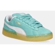  δερμάτινα αθλητικά παπούτσια puma suede xl χρώμα: τιρκουάζ, 395205