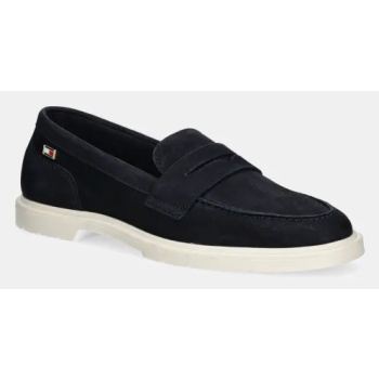 μοκασίνια nubuck tommy hilfiger flag