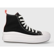 πάνινα παπούτσια converse chuck taylor all star move χρώμα: μαύρο, 271716c