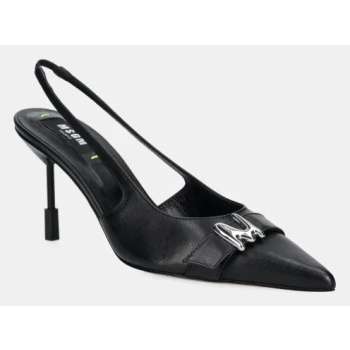 δερμάτινες γόβες msgm χρώμα μαύρο