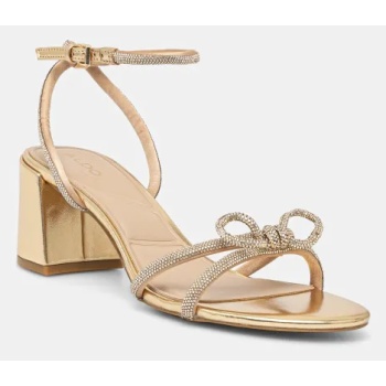 σανδάλια aldo bouclette χρώμα χρυσαφί