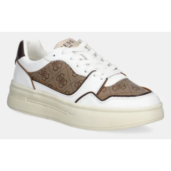 αθλητικά guess winno ii χρώμα καφέ