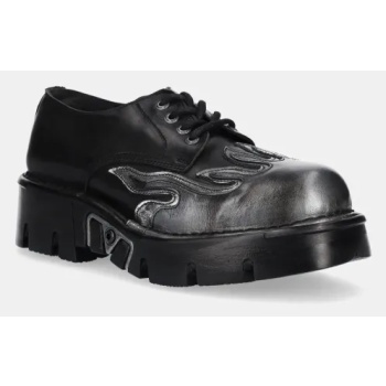 δερμάτινα κλειστά παπούτσια new rock