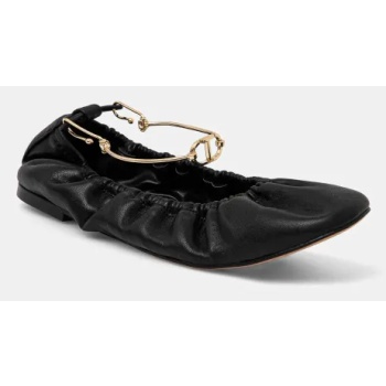 μπαλαρίνες twinset χρώμα μαύρο