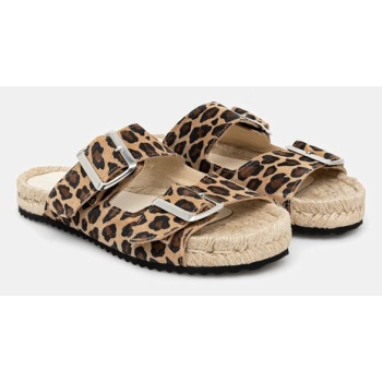 δερμάτινες παντόφλες answear lab χρώμα