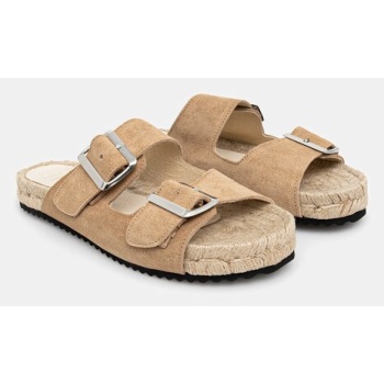 δερμάτινες παντόφλες answear lab χρώμα