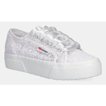 πάνινα παπούτσια superga flower macrame