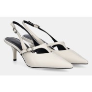  δερμάτινες γόβες answear lab χρώμα: άσπρο