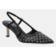  δερμάτινες γόβες michael michael kors alora χρώμα: μαύρο, 40r5almp3l.001