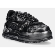  αθλητικά koi footwear metamorphosis distressed platoform χρώμα: μαύρο, tt01