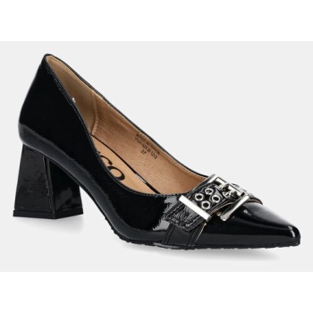 γοβάκια bianco biamaralyn χρώμα μαύρο