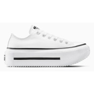  πάνινα παπούτσια converse chuck taylor all star lift double stack unisex, χρώμα: άσπρο, a15491c