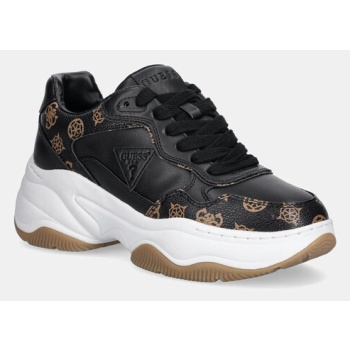 αθλητικά guess hapyy3 χρώμα μαύρο