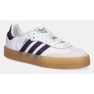  δερμάτινα αθλητικά παπούτσια adidas originals sambae χρώμα: άσπρο, js3941