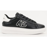  δερμάτινα αθλητικά παπούτσια karl lagerfeld kapri mens χρώμα: μαύρο, kl52535a