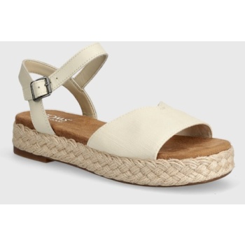 σανδάλια toms abby χρώμα μπεζ, 10020768