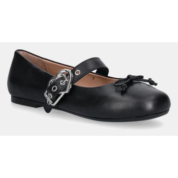 δερμάτινες μπαλαρίνες love moschino