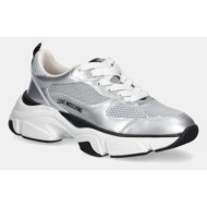  αθλητικά love moschino χρώμα: ασημί, ja15246g1niqe90a