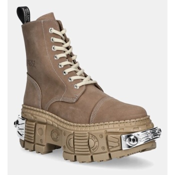 μποτάκια από δέρμα nubuck new rock