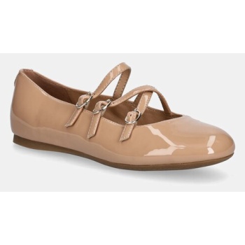 μπαλαρίνες guess kaldra χρώμα μπεζ