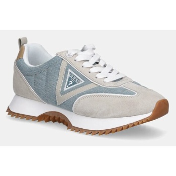 αθλητικά guess bail χρώμα μπεζ, fltbai