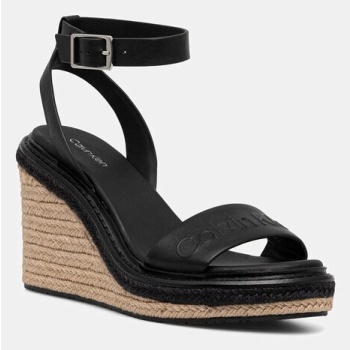 δερμάτινα σανδάλια calvin klein wedge