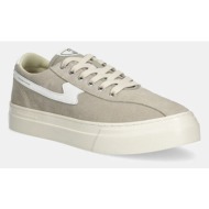  σουέτ αθλητικά παπούτσια stepney workers club dellow s-strike cup suede χρώμα: γκρι, ya25535