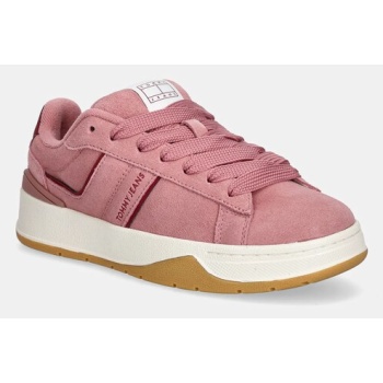 σουέτ αθλητικά παπούτσια tommy jeans