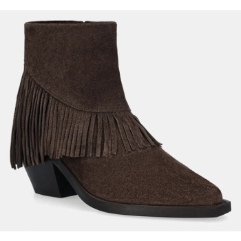 καουμπόικες μπότες σουέτ answear.lab