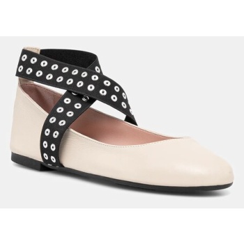 δερμάτινες μπαλαρίνες pretty ballerinas