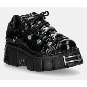 αθλητικά new rock χρώμα μαύρο